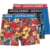 Jack & Jones Boxershorts 'JJAzores' blå / röd / svart / vit