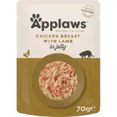 Applaws Kyckling Och Lamm I Gelé 16x70g Kattmat