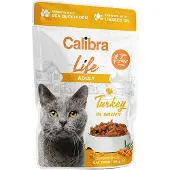 Calibra Life Pouch Vuxen Kalkon I Sås 28x85g Blötmat För Katt