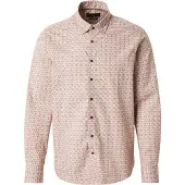 Bugatti Skjorta beige / konjak / vit