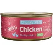 Prins Chunky Paté Adult kyckling med kalkon våtfoder katt