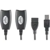 Cablexpert - USB-förlängningskabel - USB - RJ-45 / 4-stifts USB typ A - upp till 30 m
