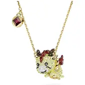Swarovski Kinesiska Zodiaken Drak Hänge Halsband Damhalsband Guld 5676540 Box (Random Color)