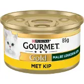 Gourmet Gold Saftiga Delikatesser med kyckling våtfoder katt (85 g)