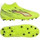 Puma Ultra 6 Match Laceless + MG Unleashed - Gul/Svart/Röd/Gul Barn - Multi Ground (MG), storlek 37