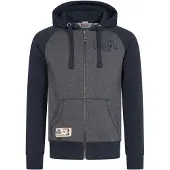 Lonsdale Sweatjacka 'Slough' marinblå / blåmelerad