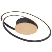 QAZQA Design taklampa trä inkl. LED 3-stegs dimbar - Rowan