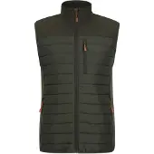 Mountain Warehouse Mens Turbine II Hybrid Vadderad Gilet (Grön)