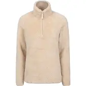 Mountain Warehouse Dam Teddy Fleece Halvlång Zip Fleece Tröja (Beige)