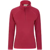 Mountain Warehouse Dam/Ladies Montana Half Zip Fleece Top (Mörkröd)