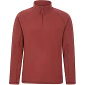 Mountain Warehouse Mens Ashbourne II Half Zip Fleece Top (Vinröd)