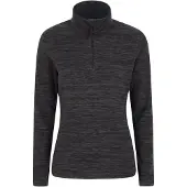 Mountain Warehouse Snowdon Melange Fleece Top (Jet Black), dam/dam
