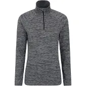 Mountain Warehouse Dam/Ladies Bend & Stretch Half Zip Midlayer (Svart)