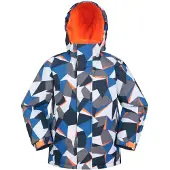Mountain Warehouse Mogal Geometric Skidjacka för barn/ungdomar (Ljusblå)