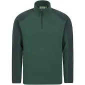 Mountain Warehouse Mens Ashbourne II Half Zip Fleece Top (Khaki Green)