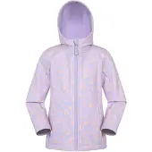 Mountain Warehouse Barns Exodus Tryckt Vattentålig Softshelljacka (Ljus Lila)