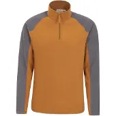 Mountain Warehouse Mens Ashbourne II Half Zip Fleece Top (Senap)