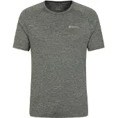 Mountain Warehouse Mens Agra Randig IsoCool T-shirt (Mörk Khaki)