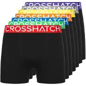 Crosshatch septett boxershorts för män (Flerfärgad)