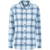 Mountain Warehouse Womens/Ladies Balsam Brushed Flannel Longline Shirt (Blue)