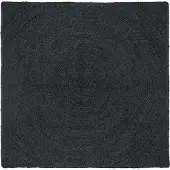 vidaXL Områdesmattor Fyrkantig Mörkgrå 120 x 120 cm Jute