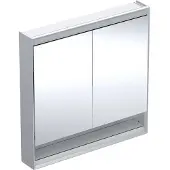 Geberit Spegelskåp ONE 2 lock/hylla 90x90x15 alu