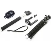Xrec Selfiepinne 4-i-1 / stativ flexibelt / fjärrkontroll / monopod / hållare för telefon / smartphone
