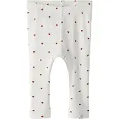 Lil´ Atelier Leggings 'NBFGago' mörkröd / vit