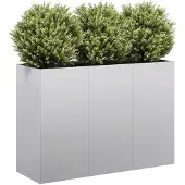 vidaXL Planteringskärl 120x40x80 cm galvaniserat stål