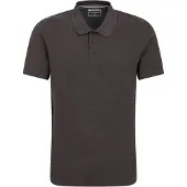 Mountain Warehouse Herr Dawnay Textured Pique Polo Shirt (Charcoal)