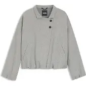 BOSS Regular-fit jacket in stretch sharkskin