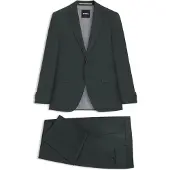 BOSS Two-piece regular-fit suit in stretch cloth