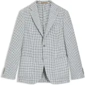BOSS Slim-fit blazer in linen, silk and cotton