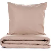 L'essentiel Maison Sängklädesset - 1 påslakan 220 x 240 cm + 2 örngott 60 x 60 cm - 100% förstärkt bomull - Beige beige