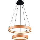 TRIO Lighting Pendellampa Lynwood, dimbar, Ljust trä, Vardagsrum / matsal, Trä