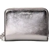 Calvin Klein Metallic Monogram Zip Wallet