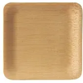 Papstar 88035, Tallrik, Torg, Bamboo, Självtorkning, Monokromatiskt, 10 styck