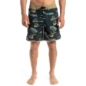 Quiksilver Surfsilk Scallop 18" - Boardshorts - Herr Black Naturama US 30