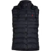 Ralph Lauren för kvinnor. 211958935001 Svart vattenavvisande hopfällbar väst (XS), Casual, Återvunnen nylon