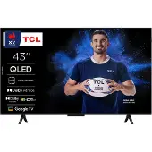 TCL 43P7K - 43" Diagonal klass (42.5" visbar) - P7K Series LED-bakgrundsbelyst LCD-TV - QLED - Smart TV - Google TV - 4K UHD (2160p) 3840 x 2160 - ...