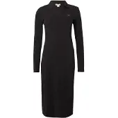Calvin Klein Woven Monologo Rib Midi Dress