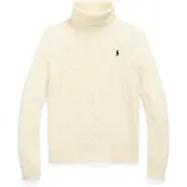 Ralph Lauren för kvinnor. 211888686012 Tröja i kashmir och ull i krämvit (S), Casual, Lång ärm