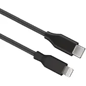 Goobay 39447, 2 m, Blixtlås, USB C, Hankontakt, Hankontakt, Svart