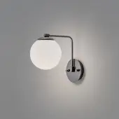 Opviq Vägglampa Daisy , dimbar, Svart, Vardagsrum / matsal, Glas, Vägglampa, vägglampa inomhus