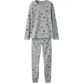 Name it Pyjamas marinblå / pastellgul / gråmelerad / orangeröd