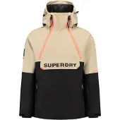 Superdry för män. MS110192A Freestyle Overhead Jacka beige (M), Casual, Utomhus, Återvunnen polyester