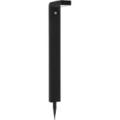 Eglo BARACCONI solcells-standerlampa i svart med transparent plastskärm