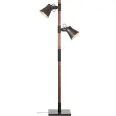 Brilliant Golvlampa Plow, Mörkt trä, Vardagsrum / matsal, Trä, Industriell design, Golvlampa