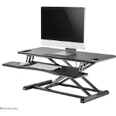 NeoMounts NS-WS300BLACK Sitt/stå-skrivbord Höjdintervall: 11 till 51 cm Svart