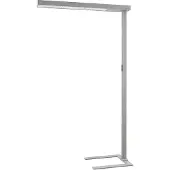 Arcchio Golvlampa Susi , dimbar, Aluminium / grå / zink, Arbetsrum / kontor, Aluminium / grå / zink, Modern